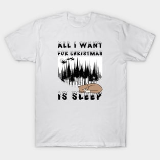 Cat sleep for christmas T-Shirt